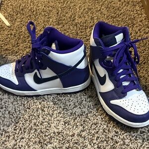 Nike Purple and White High-Tops